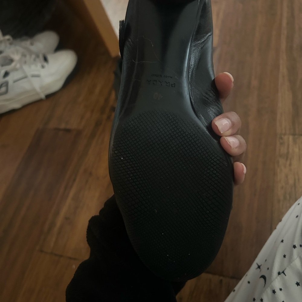 Prada Black Leather Mary Jane Heels - Picture 12 of 14